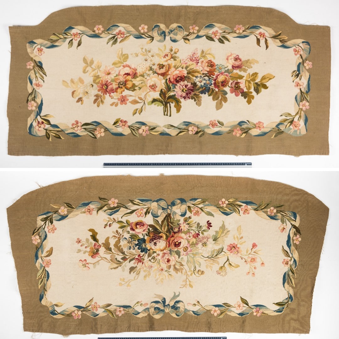 A Set of Aubusson Floral Tapestry Seat Covers - Adrian Alan