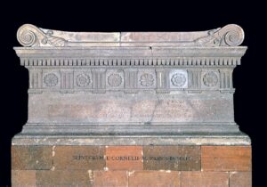 The granite sarcophagus of Scipione Barbato dating to 280-270 B.C. © Vatican Museum (MV.1191.0.0)